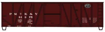 Accurail 4331 HO Scale 40' Single Sheathed Wood Boxcar Kit Pittsburgh, McKeesport & Youghiogheny PMcK&Y 81375