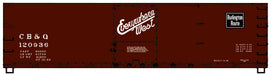 Accurail 46032 HO Scale 40' Double Sheathed Wood Boxcar Kit Burlington CB&Q 120936