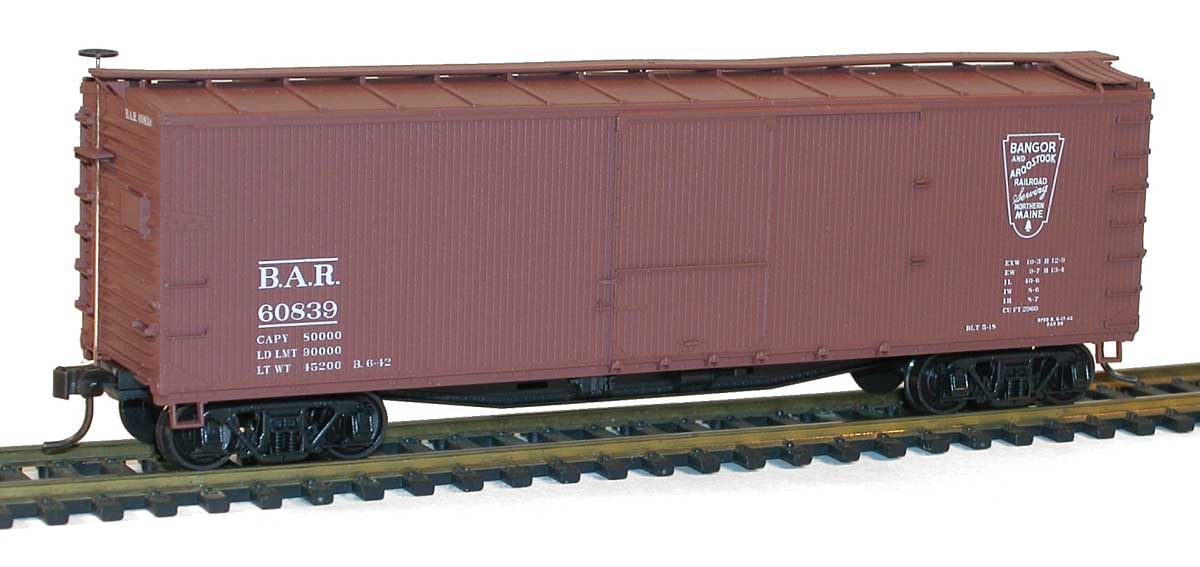 Accurail 4644 HO 40' USRA Wood Double Sheathed Boxcar Kit BAR 60839