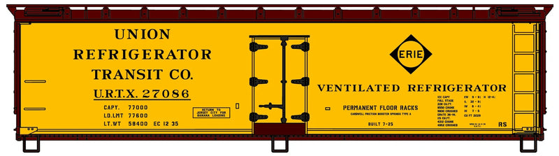 Accurail 4858 HO Scale 40' Wood Reefer Kit Erie 27086
