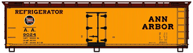 Accurail 4860 HO Scale 40' Wood Reefer Kit Ann Arbor (Wabash Logo) AA 3024