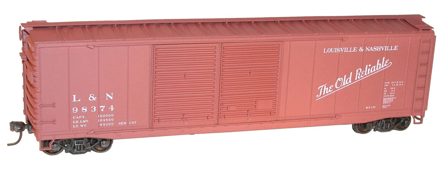 Accurail 5233 HO Scale 50' Double Door Boxcar Kit Louisville & Nashville L&N 98374