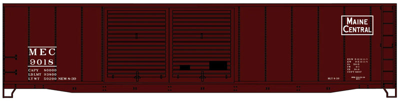 Accurail 5243 HO Scale 50' Double Door Boxcar Kit Maine Central ME 9018