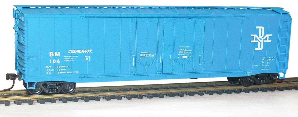 Accurail 5416 HO Scale 50' Double Door Boxcar Kit Boston & Maine B&M 106 (McGinnis Logo)