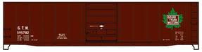 Accurail 5508 HO Scale 50' Steel Boxcar Kit Grand Trunk Western GTW 595782 (Leaf Logo)