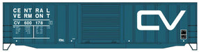 Accurail 5661 HO Scale 50' AAR Exterior Post Boxcar Kit Central Vermont CV 600178