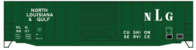 Accurail 5667 HO Scale 50' Exterior Post Boxcar Kit North Louisiana & Gulf NLG 5207