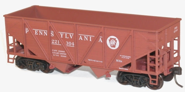Accurail 8029 HO Scale Woodside Twin Hopper Kit Pennsylvania "H31B" PRR 3 Pack - NOS