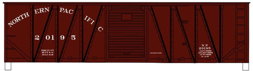 Accurail 81441 HO Scale 40' Single Sheath Boxcar Kit Northern Pacific NP 20195