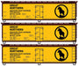 Accurail 8150 HO Scale 40' Wood Reefer Kit 3 Pack Great Northern WFEX (Rocky Logo)