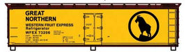 Accurail 81501 HO Scale 40' Wood Reefer Kit Great Northern WFEX (# Varies Rocky Logo)