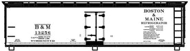 Accurail 81562 HO Scale 40' Wood Reefer Kit Boston & Maine B&M