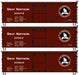 Accurail 8158 HO Scale 36' Wood Boxcar Kit Great Northern GN (3 Pack)