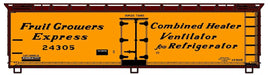 Accurail 81611 HO Scale 40' Wood Reefer Kit Fruit Growers Express (Early)