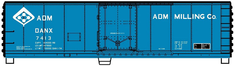 Accurail 81642 HO Scale 40' Reefer Kit Archer-Daniels-Midland DANX 7413 (Molecule Logo Scheme)