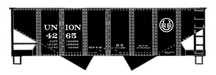 Accurail 81651 HO Scale USRA Twin Hopper Kit Union Railroad 4265 (URR Logo)