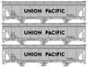Accurail 8166 HO Scale ACF 3 Bay Covered Hopper Kit 3 Pack Union Pacific UP