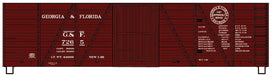Accurail 81681 HO Scale 40' 6 Panel Boxcar Kit Georgia & Florida G&F 7200 (As-Delivered 1926 Scheme)