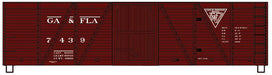 Accurail 81682 HO Scale 40' 6 Panel Boxcar Kit Georgia & Florida G&F 7439 (1950 Scheme)