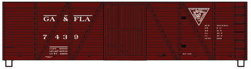 Accurail 81682 HO Scale 40' 6 Panel Boxcar Kit Georgia & Florida G&F 7439 (1950 Scheme)