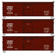 Accurail 8169 HO Scale 36' Double Sheath Boxcar Kit 3 Pack Canadian National CN