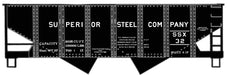 Accurail 81722 HO Scale USRA Twin Hopper Kit Superior Steel #32