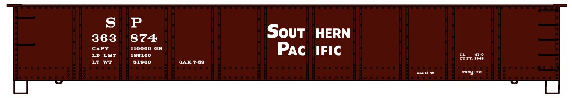 Accurail 81732 HO Scale 41' AAR Steel Gondola Kit Southern Pacific SP 363874
