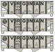 Accurail 8175 HO Scale USRA 55 Ton Twin Hopper Kit 3 Pack Virginian VGN