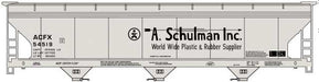 Accurail 81763 HO Scale ACF 3 Bay Covered Hopper Kit A. Schulman ACFX 54521