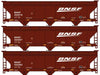 Accurail 8177 HO Scale ACF 3 Bay Covered Hopper Kit BNSF (3 Car Set)