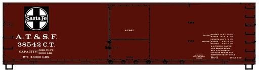 Accurail 81781 HO Scale 40' USRA Double Sheathed Wood Boxcar Kit Santa Fe ATSF 38542