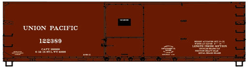 Accurail 81783 HO Scale 40' USRA Double Sheathed Wood Boxcar Kit Union Pacific UP 122389