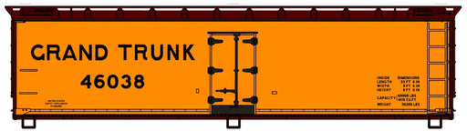 Accurail 81802 HO Scale 40' Wood Reefer Kit Grand Trunk 46038