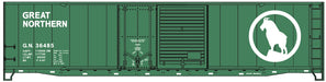 Accurail 81812 HO Scale 50' Combo Door Boxcar Kit Great Northern (Glacier Green) GN 36485