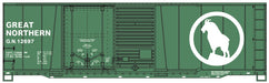 Accurail 81813 HO Scale 40' Combo Door Boxcar Kit Great Northern (Glacier Green) GN 12697
