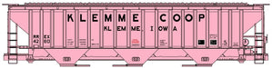 Accurail 81823 HO Scale PS 4750 3 Bay Covered Hopper Kit Klemme COOP RREX 4260
