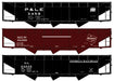 Accurail 8185 HO Scale 70 Ton Offset 3 Bay Hopper Kit 3 Pack P&LE, MILW, and Georgia