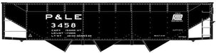 Accurail 81851 HO Scale AAR 70 Ton Offset 3 Bay Hopper Kit Pittsburgh & Lake Erie P&LE 3458 (Penn Central Logo)