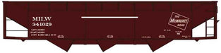 Accurail 81852 HO Scale AAR 70 Ton Offset 3 Bay Hopper Kit Milwaukee Road MILW 341029