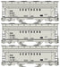 Accurail 8187 HO Scale ACF 2 Bay Covered Hopper Kit 3 Pack Southern (91037, 91065, 91082)