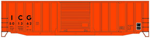 Accurail 81882 HO Scale 50' Exterior-Post Boxcar Kit Illinois Central Gulf ICG 501362