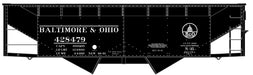 Accurail 81901 HO Scale 50 Ton Offset 2 Bay Hopper Kit Baltimore & Ohio B&O 428479 (Kuhler Capitol Logo)