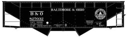 Accurail 81903 HO Scale 50 Ton Offset 2 Bay Hopper Kit Baltimore & Ohio B&O 827032 (13 Great States Logo)