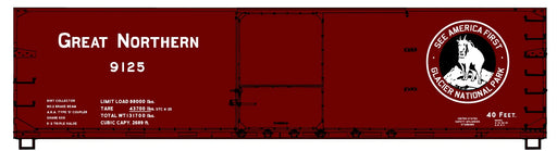 Accurail 81921 HO Scale 40' Double Sheath Wood Boxcar Kit Great Northern GN (#'s Vary)