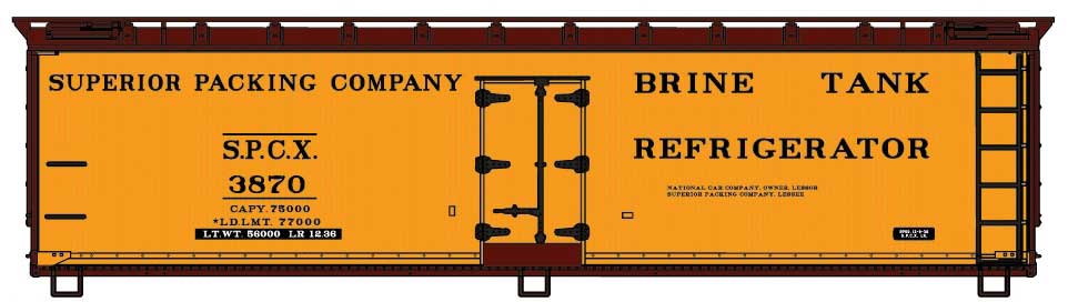 Accurail 81941 HO Scale 40' Wood Reefer Kit Superior Packing SPCX 3870