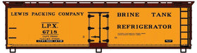 Accurail 81942 HO Scale 40' Wood Reefer Kit Lewis Packing LPX 6718