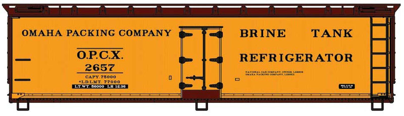 Accurail 81943 HO Scale 40' Wood Reefer Kit Omaha Packing OPCX 2660