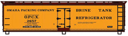 Accurail 81943 HO Scale 40' Wood Reefer Kit Omaha Packing OPCX 2660