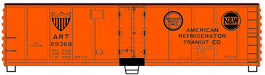 Accurail 8325 HO Scale 40' Steel Reefer Kit American Refrigerator Transit ART 29358 (N&W / M&P)