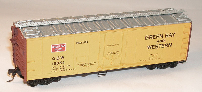 Accurail 8517 HO Scale 40' Steel Reefer Kit Green Bay & Western GBW 19054